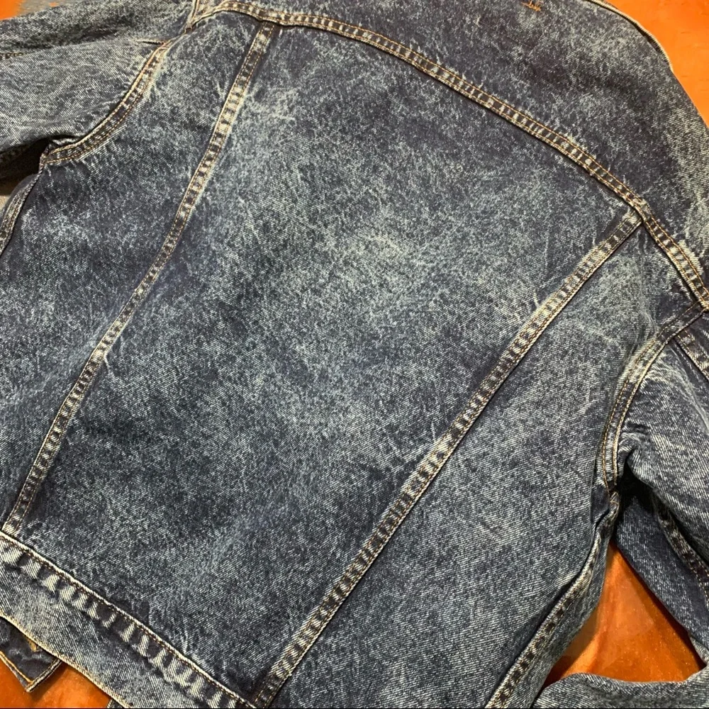 Vintage Levis Denim bleach wash Jean Jacket